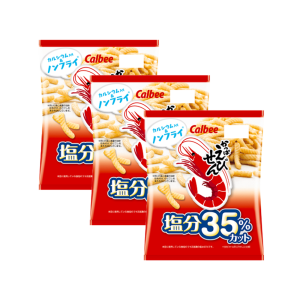 칼비 염분 35% 컷 새우과자 3개 세트