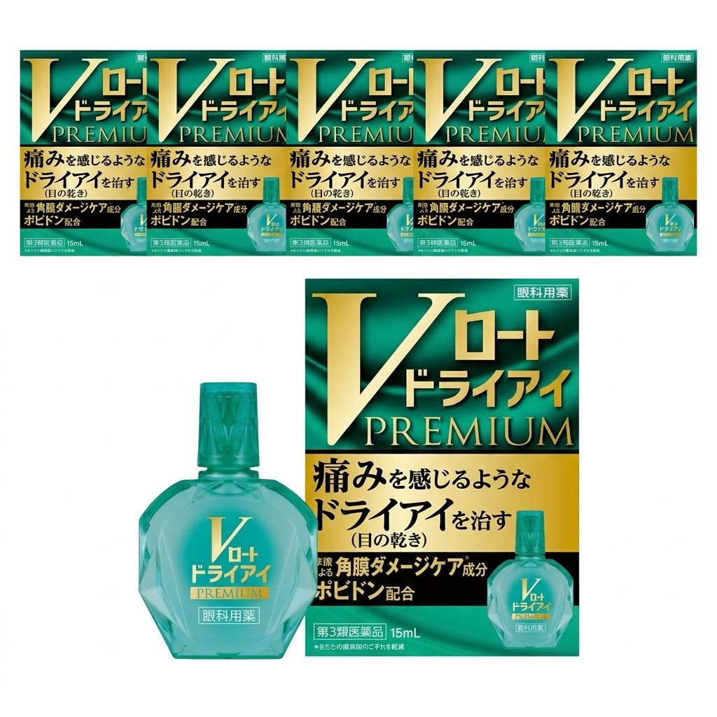 로토 V 드라이아이 프리미엄 안약 15ml, 6개 세트