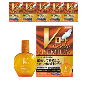 로토 V 콘택트 프리미엄 안약 15ml, 6개 세트